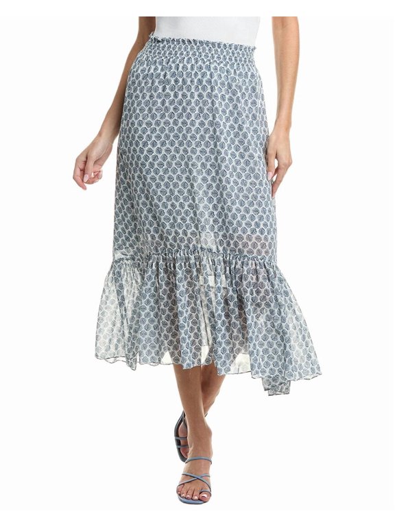 womens Skirt, 38, Blue
