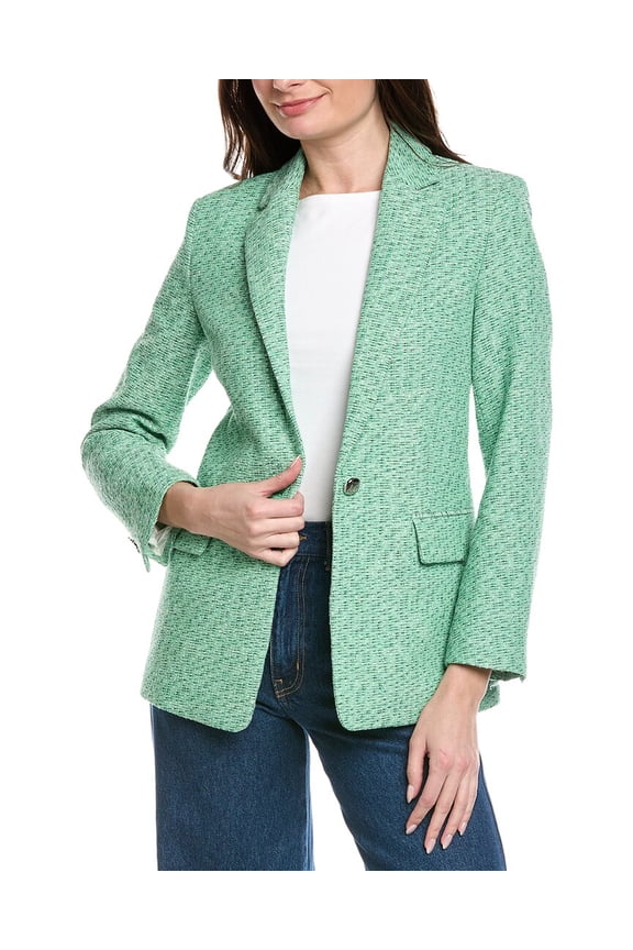 womens Suit Blazer, 34, Green