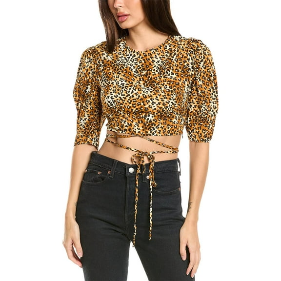 Maje womens Top, T1, Brown