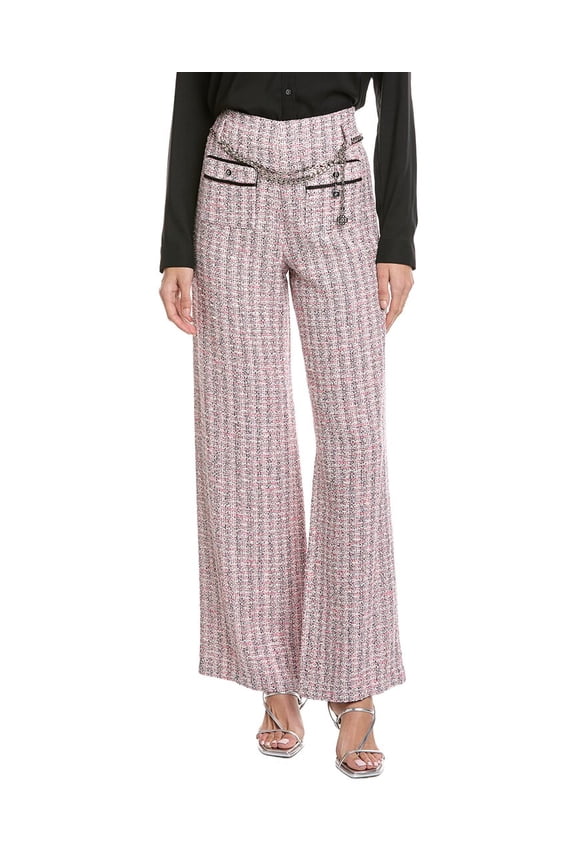 womens Tweed Pant, 36, Pink