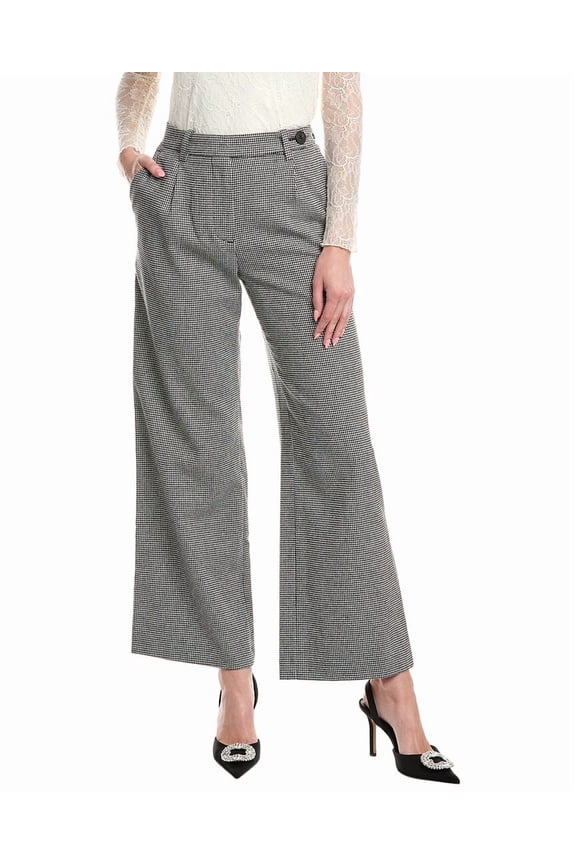 womens Wool-Blend Pant, 36, Black