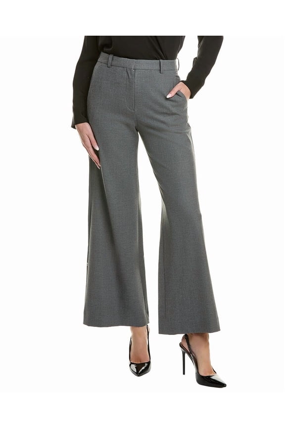 womens  Wool-Blend Pant, 38, Grey