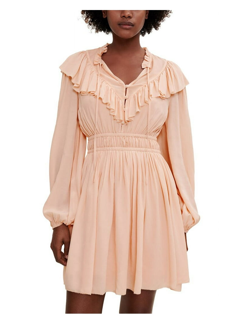 maje dress Pleated maxi dress Pink For Women