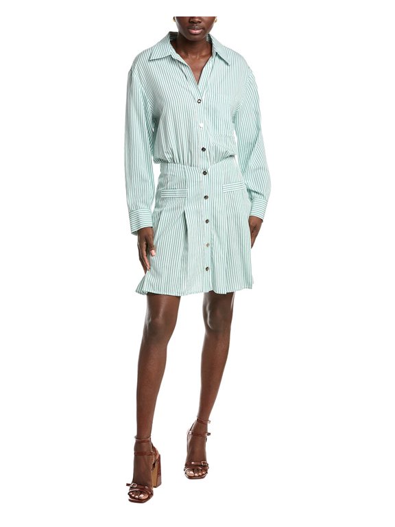 womens Woven Dress, T42, Gray