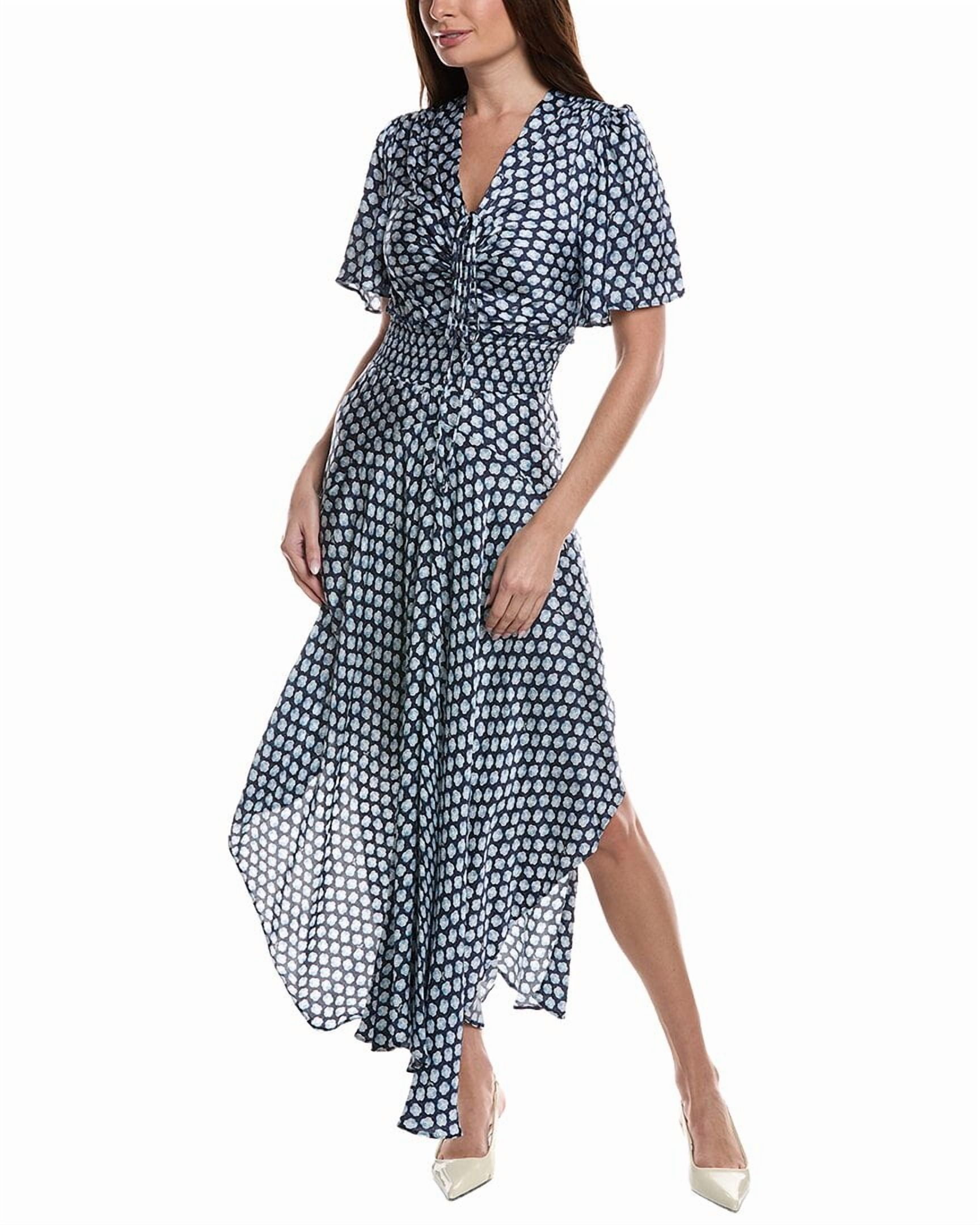 Maje womens Woven Maxi Dress, 38, Blue - Walmart.com