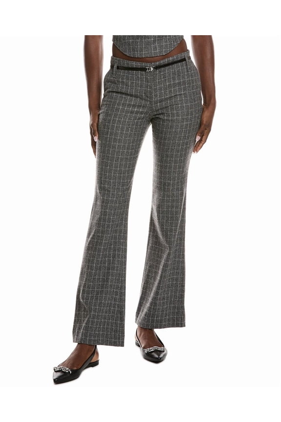 womens  Woven Trouser, 38, Gray
