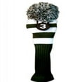 thumbnail image 1 of Majek #3 Fairway Metal Wood Green & White Golf Headcover Knit Pom Pom Retro Classic Vintage Head Cover, 1 of 1