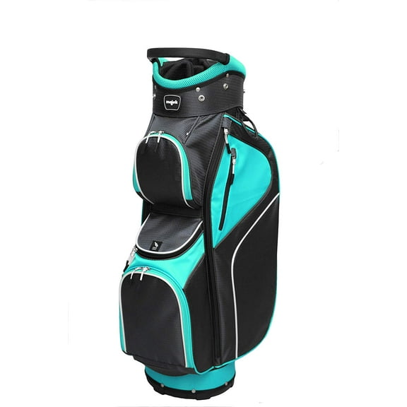 Majek Golf 9-Inch Bag: 14-Way Top, Teal/Black, 4.6 lbs