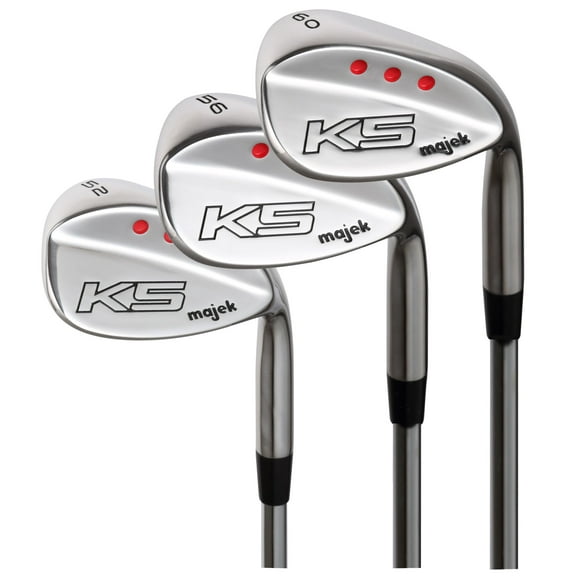 Majek Golf Petite Women's Complete Wedge Set: 52 Gap Wedge (GW), 56 Sand Wedge (SW), 60 Lob Wedge (LW) Right Handed Ladies Flex Steel Shaft (Petite - 5' to 5'3")
