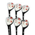 thumbnail image 1 of Majek Golf Short Senior Men’s All Hybrid Partial Set, which Includes: #5, 6, 7, 8, 9, PW Senior Flex Left Handed New Utility “A” Flex Club (Short Men - 5' to 5'4"), 1 of 9
