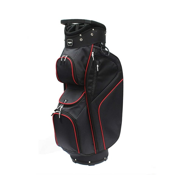 Majek Men's Black Red Golf Bag 9 inch 14-way Friendly Separator Top