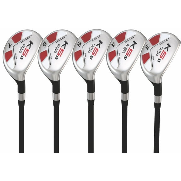 Majek Men's Golf All Hybrid Partial Set, which Includes: #3, 4, 5, 6, 7 Regular Flex Graphite Shaft. Right Handed New Utility R Flex Club