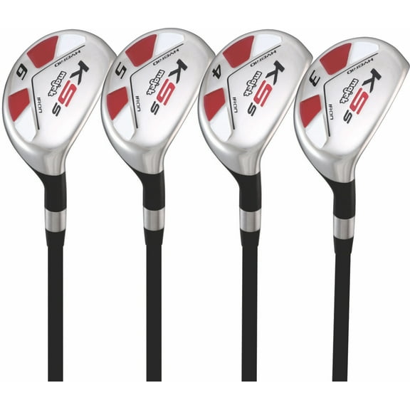 Majek Men's Golf All Hybrid Partial Set, which Includes: #3, 4, 5, 6 Regular Flex Graphite Shaft. Right Handed Utility R Flex Club