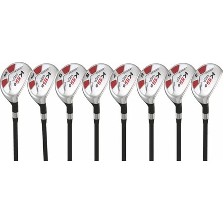 Majek Petite Senior (55+) Womens Golf Clubs All Ladies Hybrid Complete Lightweight Graphite Set Includes: #4, 5, 6, 7, 8, 9, PW + SW Lady Flex Right Handed New Utility L Flex Club