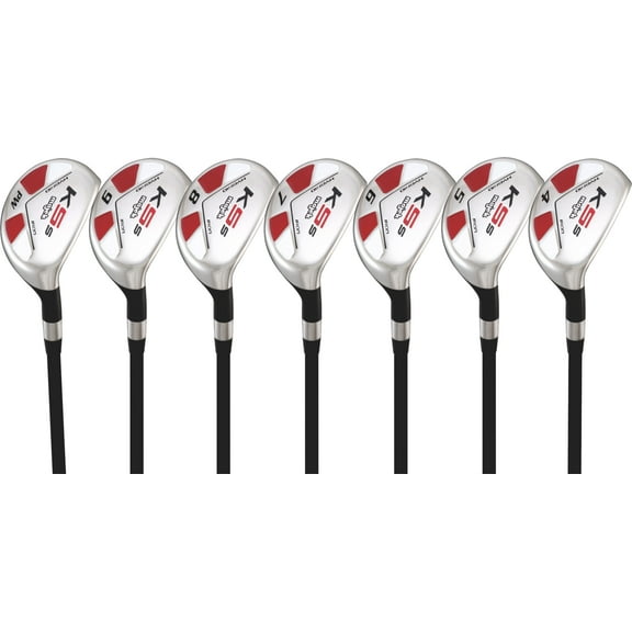 Majek Petite Womens Golf All Ladies Hybrid Partial Lightweight Graphite Set which Includes: #4, 5, 6, 7, 8, 9, PW. Lady Flex Right Handed New Utility L Flex Club