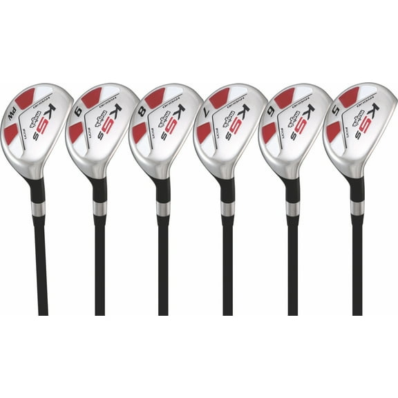 Majek Senior Ladies Golf Clubs All Hybrid Set 55+ Years Womens Right Handed Lady Full True Hybrid Complete Set which Includes: #5, 6, 7, 8, 9, PW Lady Flex New Utility A Lady Flex Club