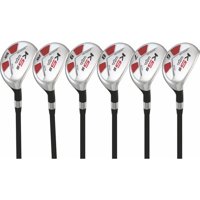 Majek Senior Men’s Golf All Hybrid Partial Set, which Includes: #6, 7, 8, 9, PW +SW Senior Flex Right Handed New Utility “A” Flex Club