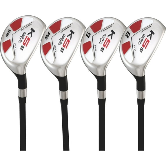 Majek Senior Men’s Golf All Hybrid Partial Set, which Includes: #8, 9, PW +SW Senior Flex Right Handed Utility “A” Flex Club