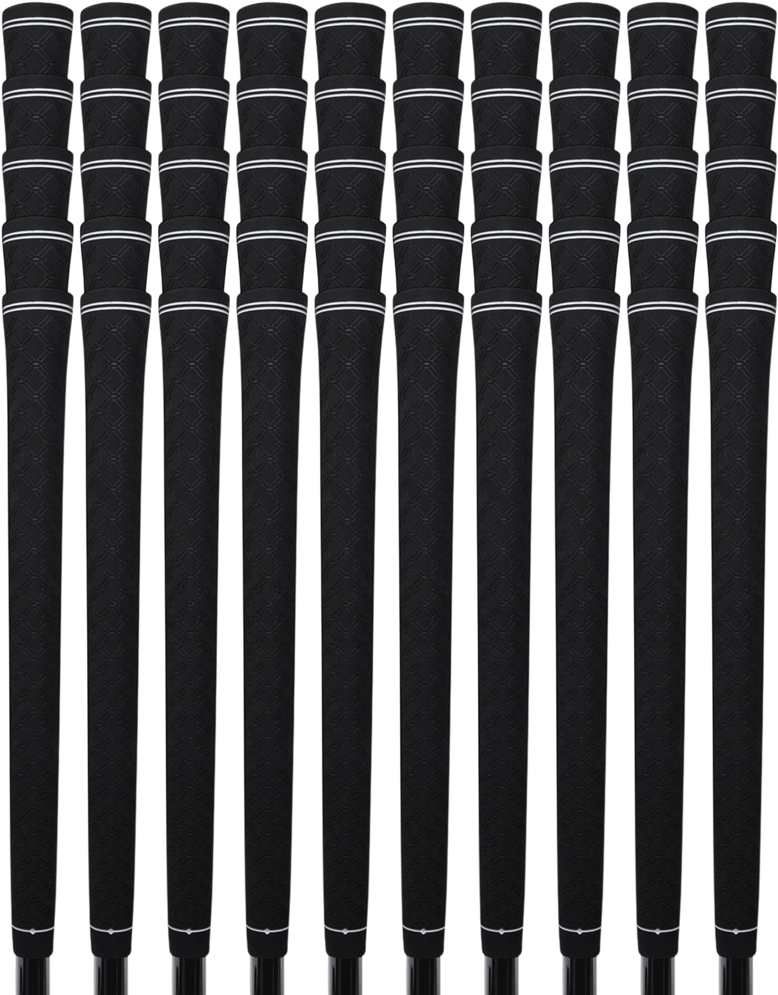 Majek Standard Size NO LOGO Tour Pro Soft Black Golf Grips (50 PACK)