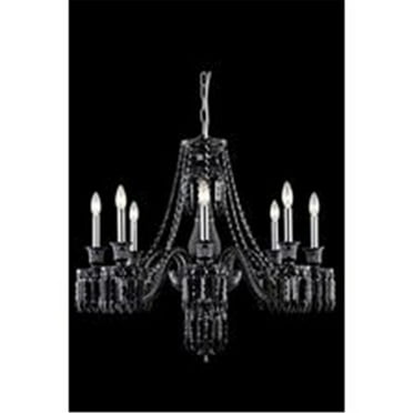 Elegant Lighting Majestic 32" 8 Light Elegant Crystal Chandelier