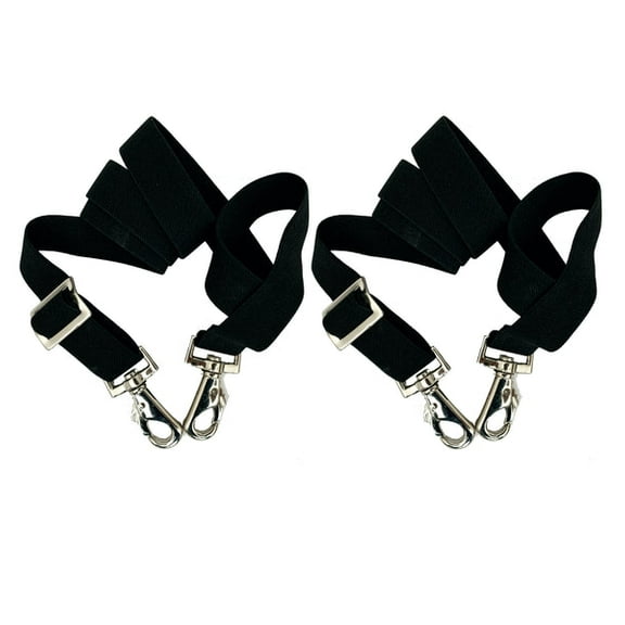 Majestic Ally Pack of 2 Adjustable Length Horse Blanket Sheet Replacement Elastic Leg Strap with Double Swivel Snaps