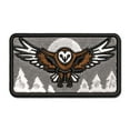 thumbnail image 1 of Majestic Barn Owl Flying Applique Multi-Color Embroidered Iron-On Patch - 2.5 Inch Small, 1 of 5