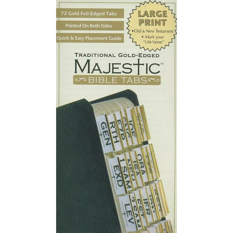 75 Tabs gold Embossed Lettering Laminated Bible - Temu