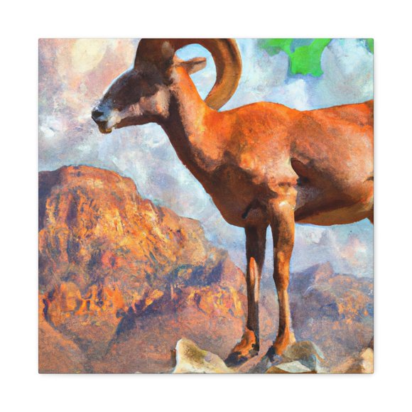 "Majestic Bighorn Sheep" - Canvas
