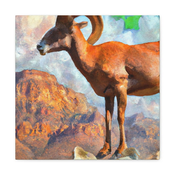 "Majestic Bighorn Sheep" - Canvas