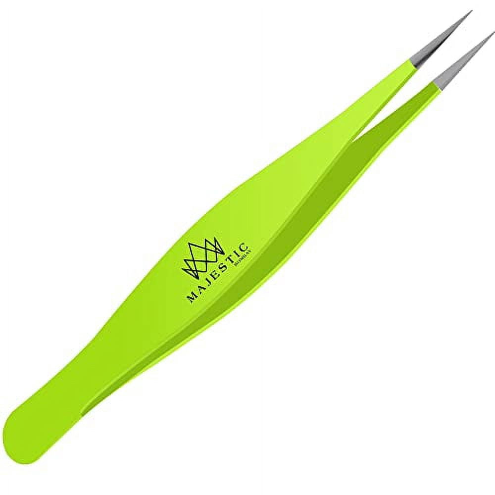 Majestic Bombay Fine Point Tweezers for Women and Men Splinter Ticks