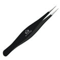 thumbnail image 1 of Majestic Bombay Fine Pointed Tweezers for Women and Men Stainless Steel, Black, 1 of 6