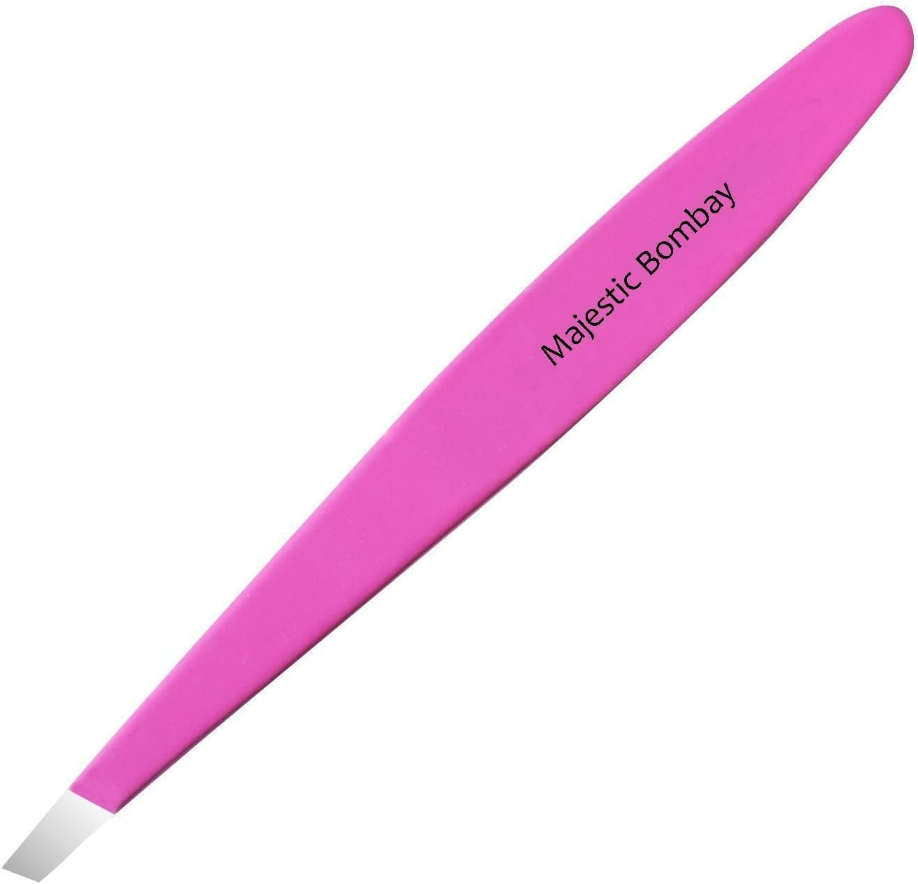 Majestic Bombay Stainless Steel Slant Tweezers for Women and Men, Pink ...