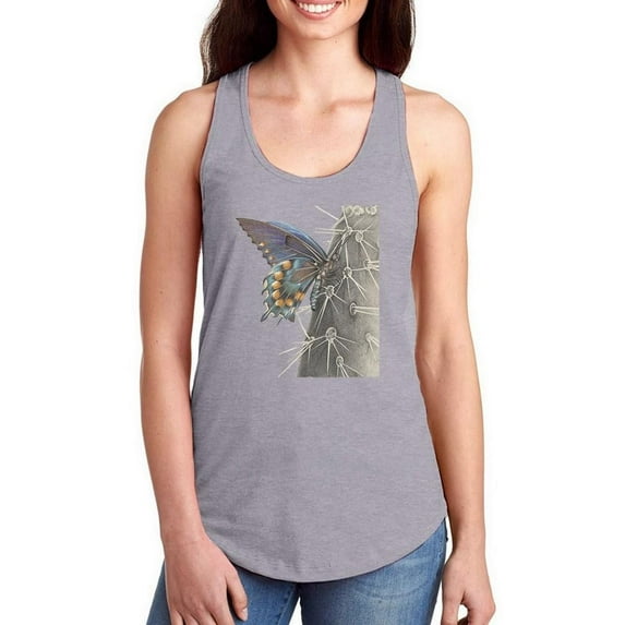 Majestic Butterfly I. Racerback Tank Women -Lily Liama Designs, Female x-Large