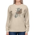 thumbnail image 1 of Majestic Butterfly Ii. Sweatshirt Women -Lily Liama Designs, Female 4X-Large, 1 of 4