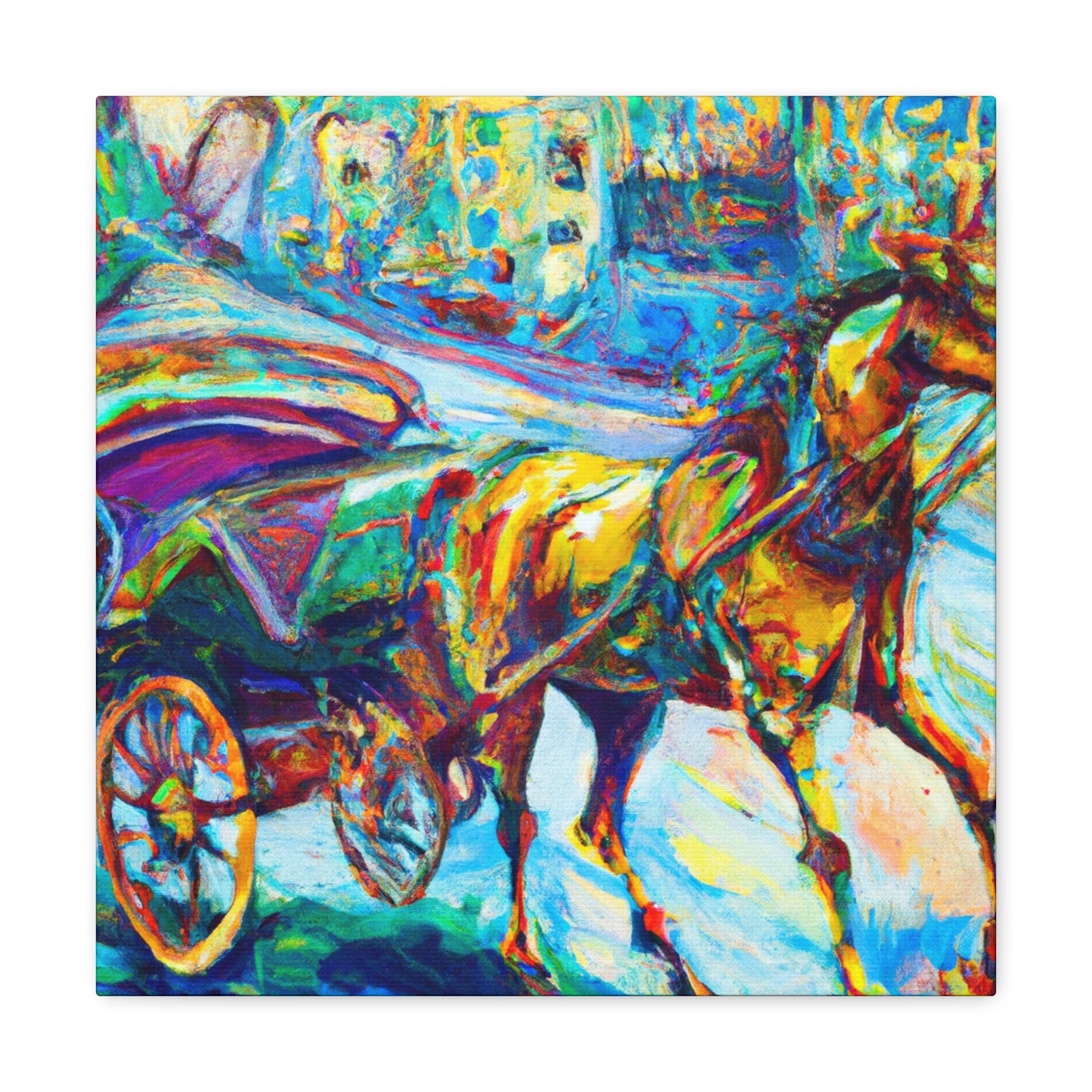 "Majestic Carriage Ride" - Canvas