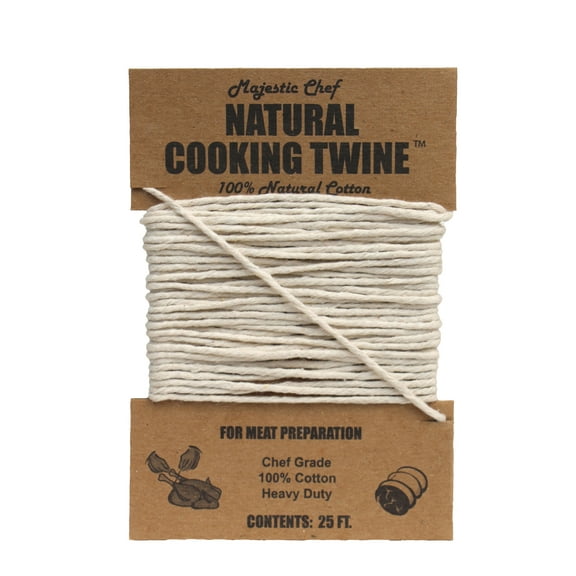 Majestic Chef Natural Cooking Twine for Meat Preparation , 25'