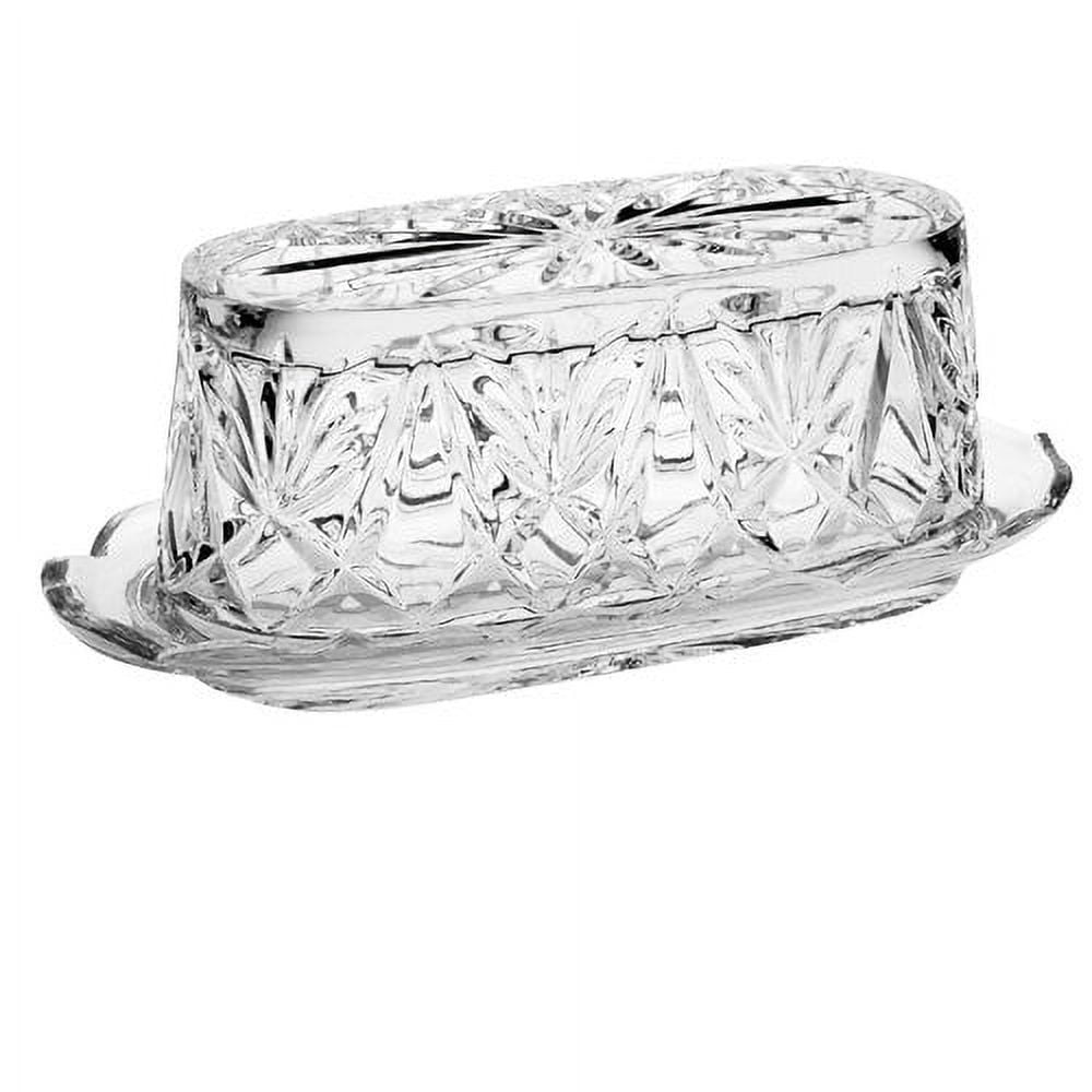 Majestic Crystal Butter Dish