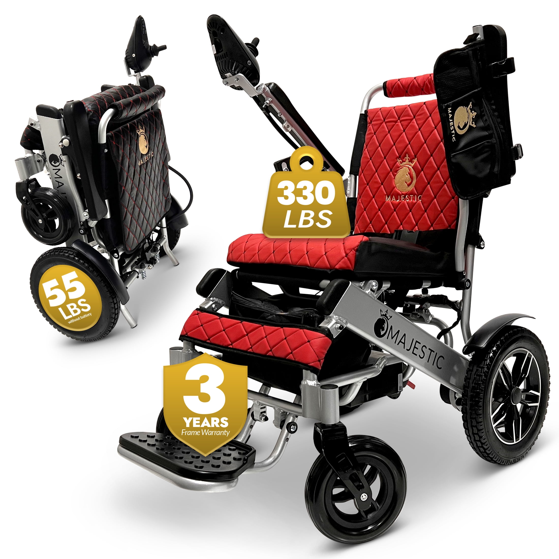 COMFYGO X-1 Lightweight Foldable Manual Wheelchair, India