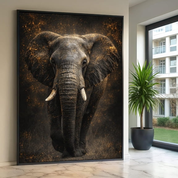 Majestic Elephant African Safari Decor Wall Art