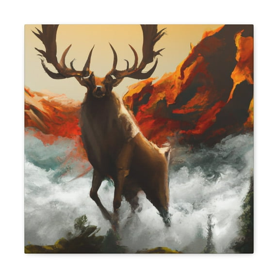 Majestic Elk Portrait - Canvas