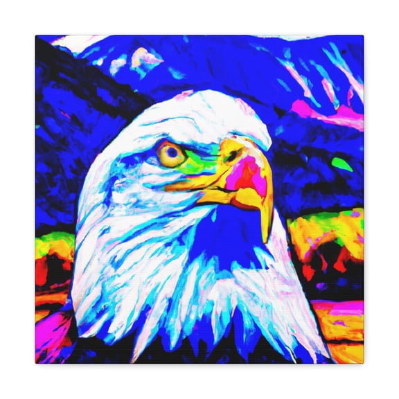 "Majestic Flying Eagle" - Canvas