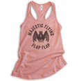 thumbnail image 1 of Majestic Flying Flap Flap Bat Tank Top, Ladies Racerback Tank Top, Funny Halloween Bat Graphic Animal Tank, Desert Pink, Medium, 1 of 3