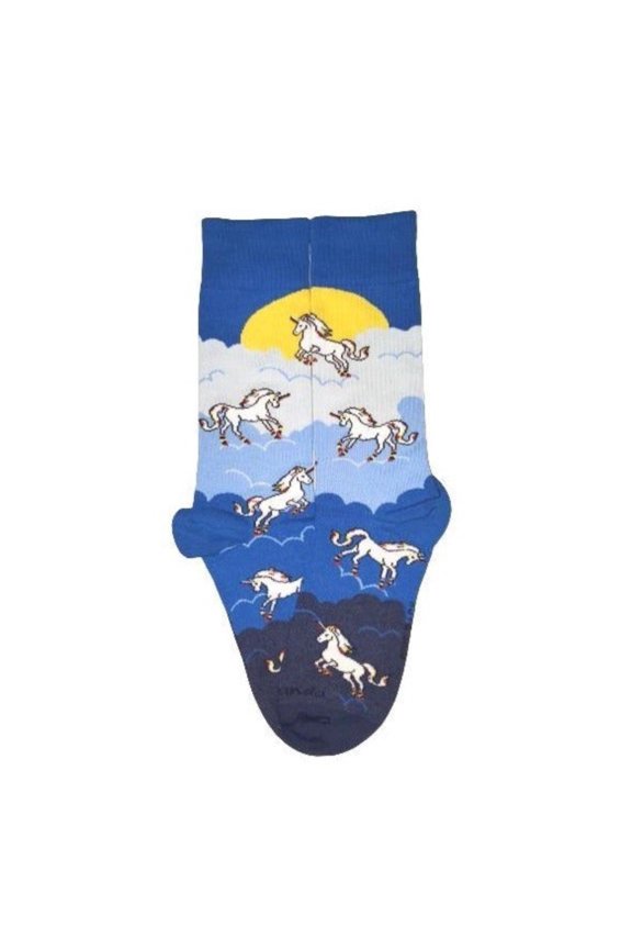 Majestic Flying Unicorns in the Clouds Socks (Adult Medium - Women's Shoe Sizes 5-10)
