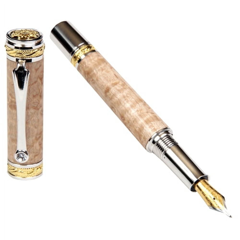 Majestic Fountain Pen - Birds Eye Maple