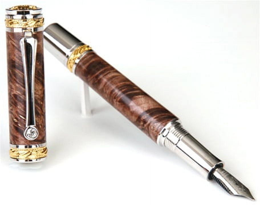 Majestic Fountain Pen - Brown Box Elder