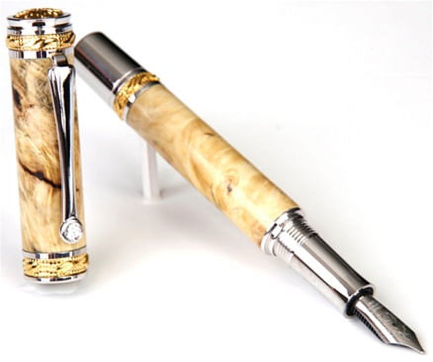 Majestic Fountain Pen - Buckeye Burl