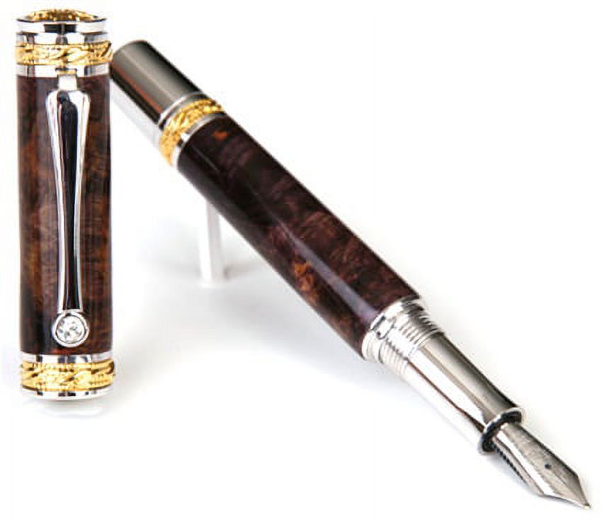 Majestic Fountain Pen - Purple Maple Burl
