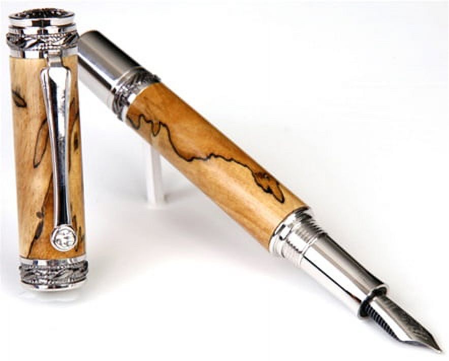 Majestic Fountain Pen - Tamarind Spalted