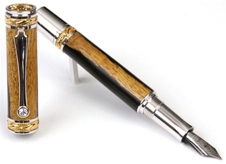 Majestic Fountain Pen - Two-Tone Blackwood