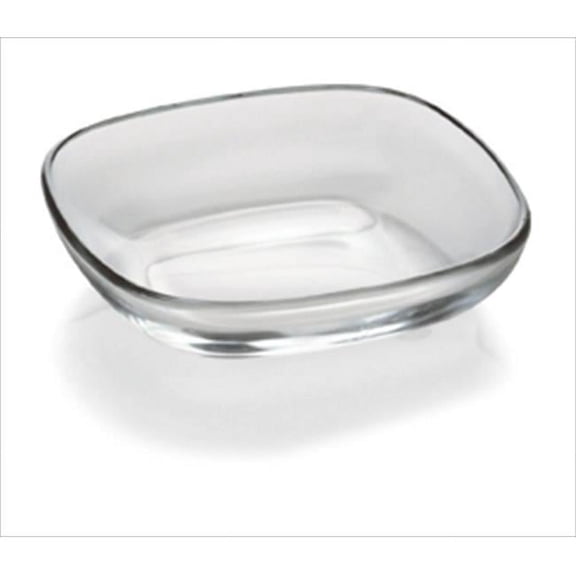 Majestic Gifts E60146-US Fenice 5.5 x 5.5 in. High Quality Glass Square Plate- case of 6